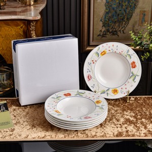 Vajilla de Cerámica Elegante con Diseño Floral, Tazón para Arroz, Taza de Café, Plato para Cena, Plato para Sopa, Juego para Banquete, Venta Caliente - Product Image 5