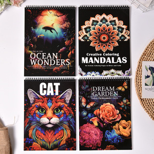 Livre de coloriage <span class=keywords><strong>mandala</strong></span> personnalisé |   Pages <span class=keywords><strong>à</strong></span> colorier créatives DIY pour enfants, livre de dessin artistique apaisant pour soulager le stress pour adultes - Product Image 6