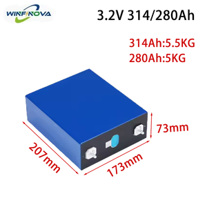 UN38.3/MSDS được chứng nhận 280/314ah 3.2V tế bào hình lăng trụ hiệu suất chu kỳ sâu với Thiết kế tab đầy đủ-20 ℃ xả up điện dự phòng - Product Image 2