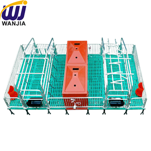 Wanjia Nhà Máy Gieo <span class=keywords><strong>farrowing</strong></span> Giường Lợn Bút Gieo <span class=keywords><strong>farrowing</strong></span> Crate Mạ Kẽm Thép Mang Thai Cratewith Với Đúc Sắt Sàn Lợn Lồng - Product Image 4