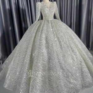 Vestidos de Novia Africanos de Talla Grande, Vestidos de Novia con Cuentas y Encaje, Vestido de Novia Hecho a Mano, Brautkleid Lscm20 Jancember - Product Image 5