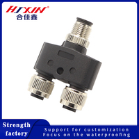 Usine Direct M12 Pin Étanche Tee Y-Type Capteur Connecteur Personnalisable Mâle-Femelle Joint Aviation Terminal Plug Bloc Type