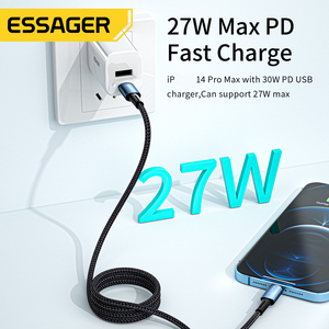 Cable de Carga Rápida ESSAGER <span class=keywords><strong>ES</strong></span>-X16 para Celular, USB Tipo C a iPhone, 27W, para Apple <span class=keywords><strong>iOS</strong></span> - Product Image 5