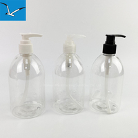 400ml en plastique PET bouteille élégante sérigraphie Lotion pompe bouchon pour shampooing maquillage voyage-Durable PC PP matériel savon liquide