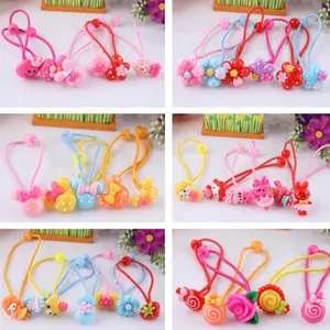 Fashional elastische baby haar band mit ball und andere nette charms für dekoration