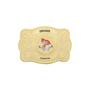 Custom low price 3D design personalized logo military tactical gold plated solid brass Metal Belt Buckles for man sale