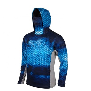 Chemises de pêche à manches longues en jersey de polyester respirant à séchage rapide UPF50+ de haute qualité personnalisées, impression par sublimation, protection solaire - Product Image 6