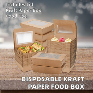 Disposable <b>Round</b> Kraft Paper Take Out Food Container with UV Coating for Pet & Baby Food - Product Image 2