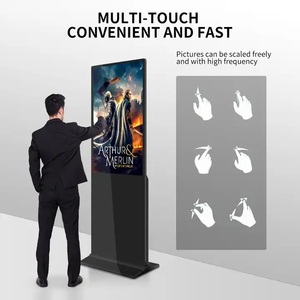 65 ''55'' 43 ''32'' Màn hình cảm ứng <span class=keywords><strong>kiosk</strong></span> trong nhà sàn tương tác đứng quảng cáo Bảng hiển thị cho nhà hàng - Product Image 5