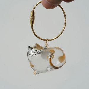 Dog & <b>Cat</b> Hair Storage PVC Cartoon Keychain Animal Design Dust-proof Waterproof Hair Ball Capsule Pendant Decoration - Product Image 6