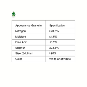 <span class=keywords><strong>Engrais</strong></span> azoté XINYE au sulfate d'ammonium 21-0-0+24S, pureté 98%, agriculture, libération rapide, granulé 2-4,8 mm, Hubei - Product Image 3