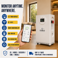 Produit Tendance 2027, Stock UE, Pack de batteries LiFePO4 16 kWh 48V 51.2V, Stockage d'énergie 17.5 kW, Batterie au lithium hors réseau 15 kW pour applications industrielle et agricole