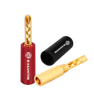 Connettori a Banana Professionali con Blocco e Connessione a Vite, Connettore Rapido per Cavi di Altoparlanti e Sistemi <span class=keywords><strong>Audio</strong></span> - Product Image 3