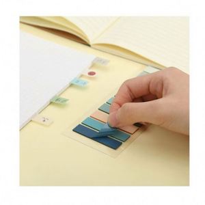 Juego de Etiquetas Adhesivas Transparentes Multicolor de PET, Resistentes al Agua, Marcadores de Página Multitono, Blocs de Notas para Oficina y Estudio - Product Image 5