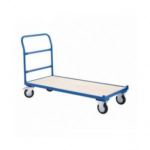Almacén <span class=keywords><strong>4</strong></span> <span class=keywords><strong>Ruedas</strong></span> Plataforma de madera contrachapada Dolly Heavy Duty Manual Hand Truck Trolley - Product Image 4