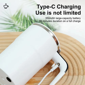 Mini tasse à café électrique 380ML USB Rechargeable tasse de mélange magnétique étanche et fabriqué à partir de matériaux sans danger pour les aliments - Product Image 5