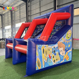Jeu de tir à la <span class=keywords><strong>balle</strong></span> roulante gonflable populaire pour le carnaval, jeu de tir gonflable avec design personnalisé - Product Image 3