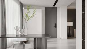 Modern Style High End Open <b>Shelves</b> Solid Wood <b>With</b> Wood Grain Display Cabinets TV <b>Wall</b> in Dining Room <b>With</b> LED - Product Image 4