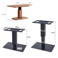 Mécanisme de levage manuel à commande filaire pour pieds de table réglables en hauteur, idéal pour tables basses et bureaux – Quincaillerie de levage vertical haut/bas