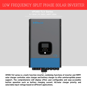 Convertisseur de fréquence basse puissance personnalisé <span class=keywords><strong>10KW</strong></span> 48V 120V/240V à phase divisée, onde sinusoïdale pure, pour projet solaire au Venezuela - Product Image 1