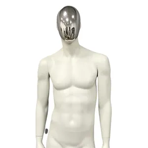 Realistico tutto il corpo maschio manichino in fibra di vetro muscolo Sexy uomo manichino manichino modello realistico con viso mutevole maschio Stand bianco