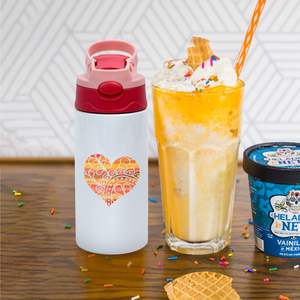 Bouteille d'eau isotherme en acier inoxydable vierge pour sublimation 12 OZ, gobelet droit avec couvercle anti-éclaboussures et incassable - Product Image 5