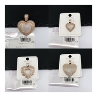 Bijoux XUPING en gros, zircone cubique synthétique, croix de Jésus, cœur, lettre, mode, grand pendentif hip-hop pour homme, glacé