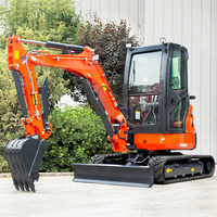 Livraison Gratuite CE/EPA Nouvelle Mini-Pelle 3,5 Tonnes Machine à Creuser pour Ferme Mini Excavatrice sur Chenilles 2,5 Tonnes 3 Tonnes à Vendre