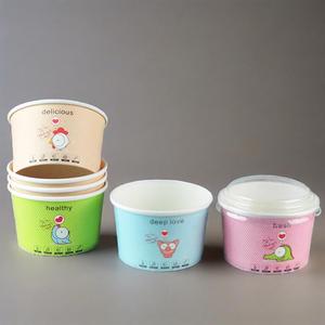 Vasos de Papel para Helado de 5oz y 6oz con Tapas, Juego de Mini Vasos, Recipientes para Postres, con Logotipo Personalizado - Product Image 4