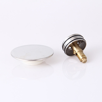 PPW CM1304A Accessoire de vidange escamotable moderne en acier inoxydable poli à connexion par vis, avec filtre en cuivre, écologique et anti-corrosion