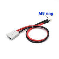 Câble de charge de batterie de chariot élévateur avec fiches 50A et fils 8AWG/10AWG/12AWG, connecteur M8, rallonge de 50 cm