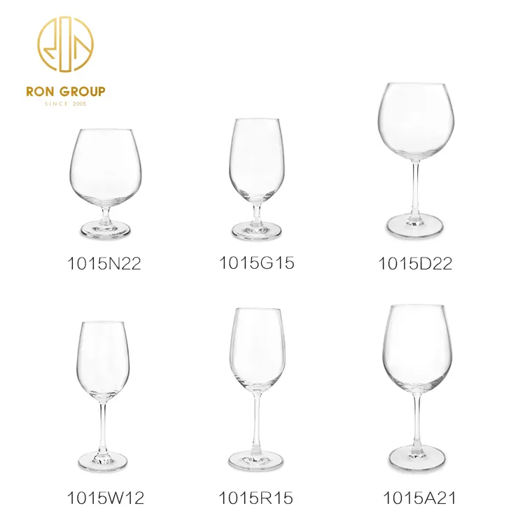 Wholesale Hotel Bar Drinking Long Stem Glasses White Goblet crystal Red Wine Glass For Restaurant