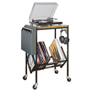 Étagère murale en métal à double niveau, style moderne, pour salon, organisateur de lecteur <span class=keywords><strong>CD</strong></span>, porte-revues, meubles de maison - Product Image 2