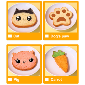 Khuôn làm bánh hình mèo, gấu, heo, thỏ chống dính, khuôn nướng bánh mì bằng thép không gỉ tùy chỉnh - Product Image 5