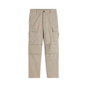 Pantalon cargo en coton de coupe régulière poches latérales poches sur les jambes à soufflet avec fermeture à pression pantalon cargo pour hommes sur mesure - Product Image 1