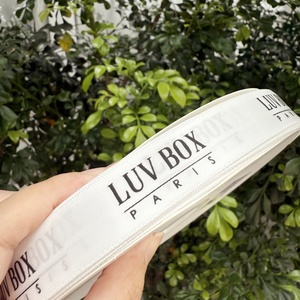 Personalized <strong>Custom</strong> Company Brand Gift Wrapping <strong>Ribbon</strong> <strong>Custom</strong> logo Gold Foil <strong>Printed</strong> 3d logo Gift Polyester Satin <strong>Ribbon</strong> - Product Image 6