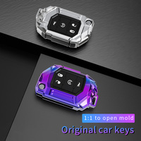 Funda de aleación de Zinc para llave de control remoto de coche para Jeep Wrangler JL TJ Gladiator JT 2018 2019 accesorios de soporte llavero Fob