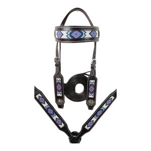 Accessoires de cheval en cuir de qualité supérieure faits à la main-Collier de poitrine Western Headstall personnalisé Nouveau stock - Product Image 3