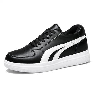 Zapatos Casuales de Hombre con Aumento de Altura Invisible de 8CM, Puntera de Cuero Vacuno de Doble Capa, Cuero Genuino, Transpirables, Resistentes al Desgaste, Zapatillas Blancas Pequeñas - Product Image 6