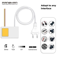 Interruptor Táctil para Espejo, 220 V, 1 A, 12 W, Control de Luz LED de Baño de Uno o Tres Colores, Interruptor con Sensor Táctil de Atenuación