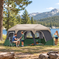 Tente de camping familiale grande taille personnalisée Kawagebo Kamp (KK), installation instantanée, quatre saisons, pour 10 personnes, fabricant de tentes d'extérieur