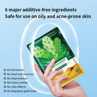 Oem Formule Hot Selling Cactus Gezichtsmaskers Gezichts Hydraterende Masker Voor Huidverzorging Natuurlijke Plant Fruit Gezichtsmasker Hydraterende