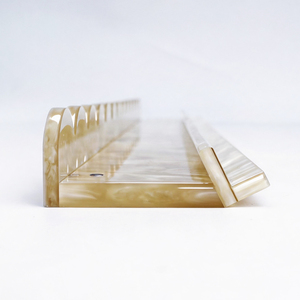 Regla de Mahjong Acrílica de Alta Calidad, Tipo Ondulado Magnético con Patrón de Perlas, 1 Juego de <span class=keywords><strong>4</strong></span> - Product Image 4