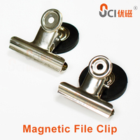 Pince magnétique en PVC robuste pour documents, type Bulldog, pour réfrigérateur, tableau blanc, bureau, entrepôt, affichage de notifications, marque UCI