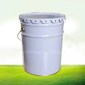 热卖1l-20l带手柄和盖子的塑料桶食品级5加仑桶