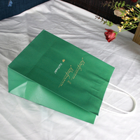 Sacs en papier kraft personnalisés avec logo imprimable, format A4, noirs, luxueux, pour cosmétiques, cadeaux, achats, emballages alimentaires, avec poignée
