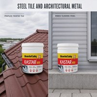 Peinture de toiture en silicone imperméable UV KASTAR 4000 avancée, revêtement imperméable pour toitures métalliques exposées