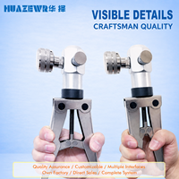 Portable Manual Pressure Calibrator Pump Pneumatic Hand Pump for Pressure Gauge Testing 0.095 to 6MPa Range with Fine Adjustment