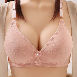 Jiao Rong Cai ชุดชั้นในสตรีแบบดั้งเดิมด้านบนบางด้านล่างหนาสายคล้องไหล่แบบถอดออกได้ - Product Image 6