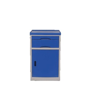 Multifunctional Bedside <b>Table</b> <b>Plastic</b> Hospital Cabinet With Drawer And Door For Clinic Nursing Home Bedroom Use - Product Image 1